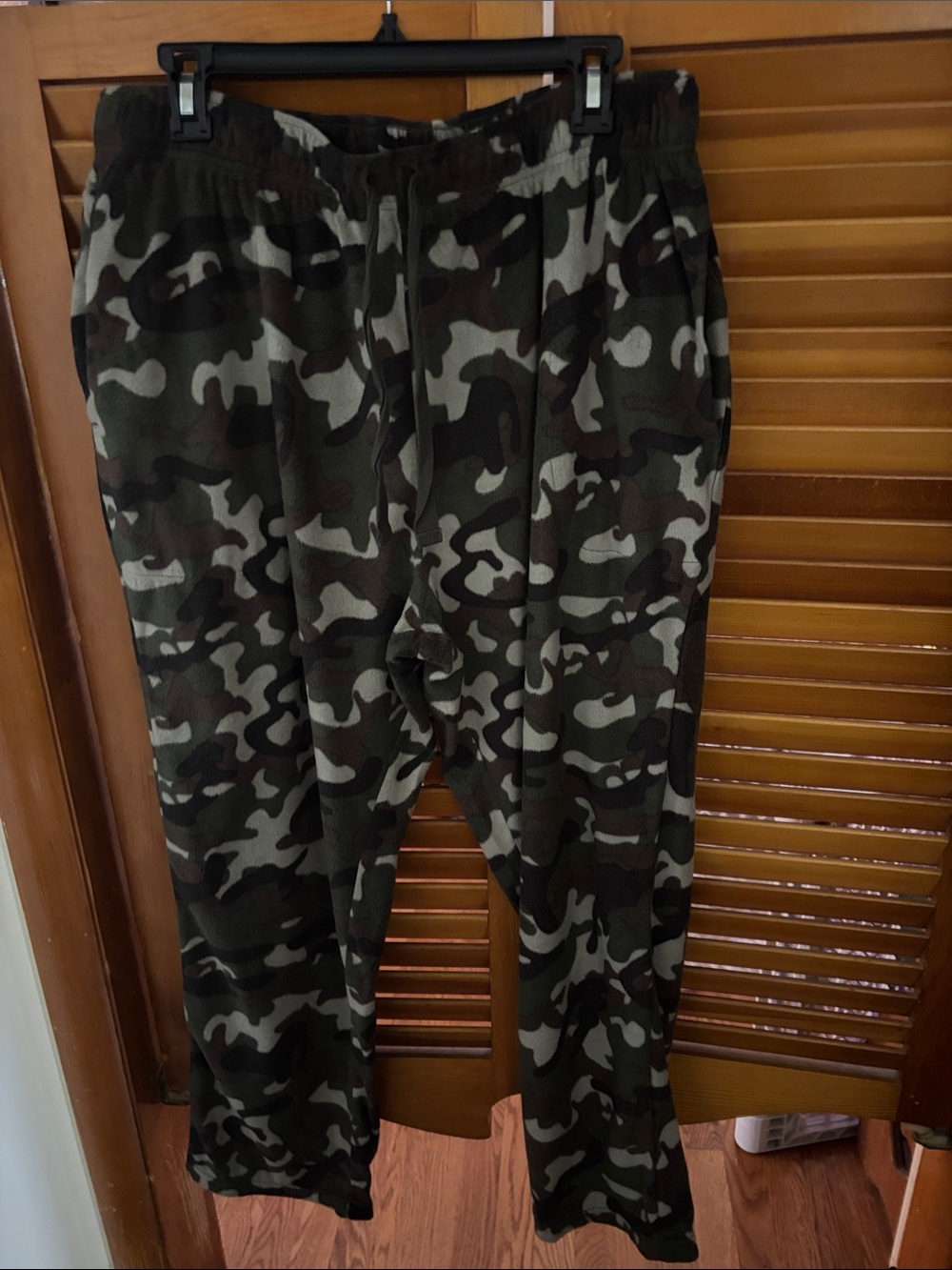 2Pair Cuddl Duds Men's Green Camo Jogger Pants